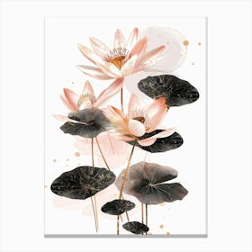 Pink Lotus 1 Canvas Print