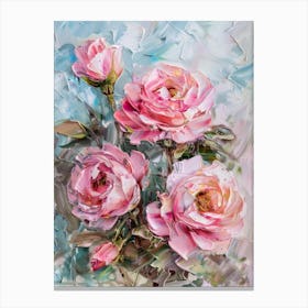 Pink Roses 17 Canvas Print