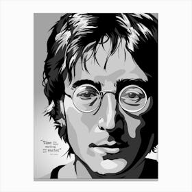 John Lennon Quote Canvas Print