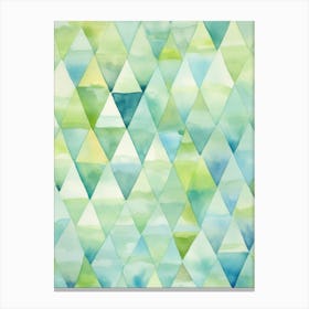 Watercolor Triangles 6 Canvas Print