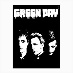 Green Day band music 6 Canvas Print