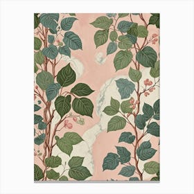 Ivy On Marble Canvas Print