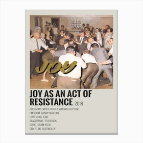 Poster Idles Joy As An Act Of Resistance 1 Canvas Print