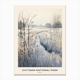 Chitwan National Park Nepal 3 Poster Canvas Print