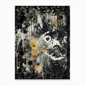 Cat Watercolor Canvas Print