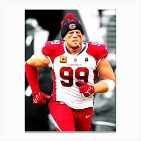 Jj Watt Arizona Cardinals Canvas Print