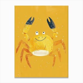 Yellow Crab 5 Canvas Print