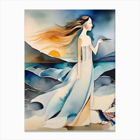 Lady in Sunlight Canvas Print