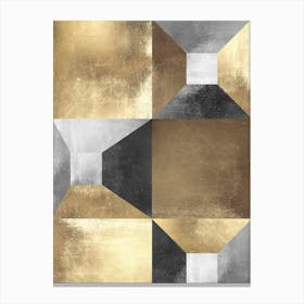 Golden geometry 9 Canvas Print