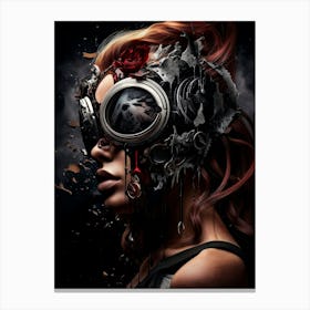 Steampunk Girl Canvas Print