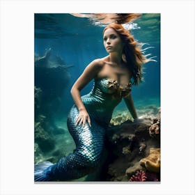 Mermaid-Reimagined 72 Canvas Print