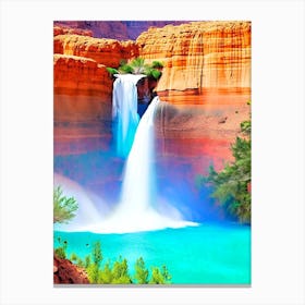 Havasu Falls, United States Majestic, Beautiful & Classic (3) Canvas Print