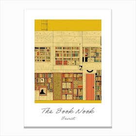 Beirut The Book Nook Pastel Colours 4 Poster Canvas Print