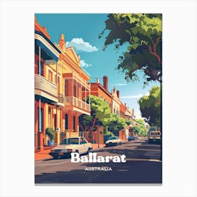 Ballarat Australia Victoria Digital Travel Art Canvas Print