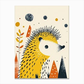 Yellow Hedgehog 1 Canvas Print