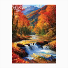 Autumn River 6 Canvas Print