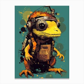 Poster Little Alien With Yellow 1 Canvas Print