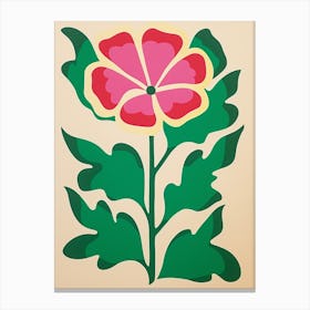 Cut Out Style Flower Art Gloriosa Lily 2 Canvas Print