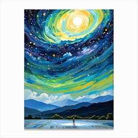 Starry Night Sky 7 Canvas Print