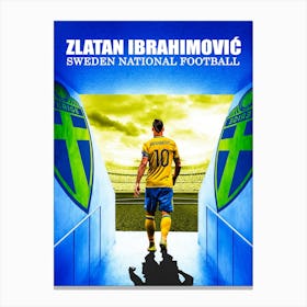 Zlatan Ibrahimović 1 Canvas Print