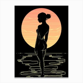 Sunset Silhouette Canvas Print