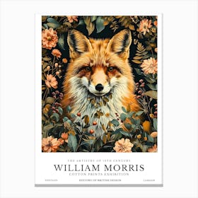 William Morris Exhibition Animals Series Canvas Print