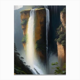 Tequendama Falls, Colombia Peaceful Oil Art  (2) Canvas Print