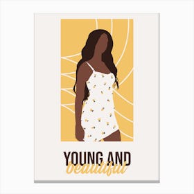 Young And Beautiful 1 Canvas Print