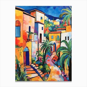 Byblos Lebanon 4 Fauvist Painting Canvas Print