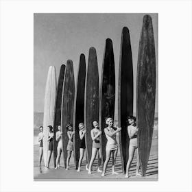 Women Surfers Canvas Print