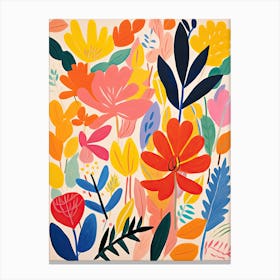 Matisse Style Floral Impression; Whimsical Blooms Canvas Print