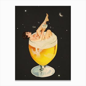 Beer Bath Canvas Print