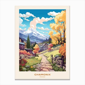 Chamonix To Zermatt France 3 Hike Poster Canvas Print