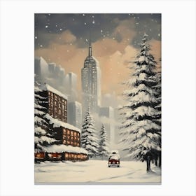 Winter In New York City Canvas Print