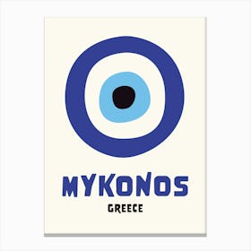 Mykonos Blue Canvas Print