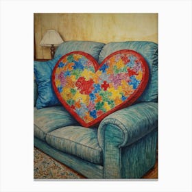 Heart Of Autism Canvas Print