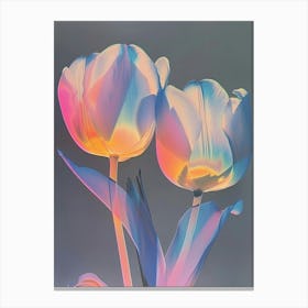 Iridescent Flower Tulip 8 Canvas Print