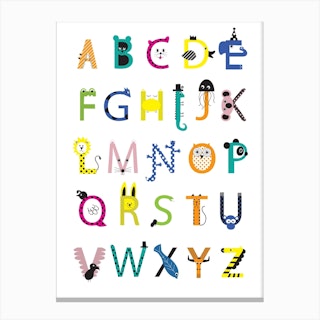A To Z Animals Canvas Print