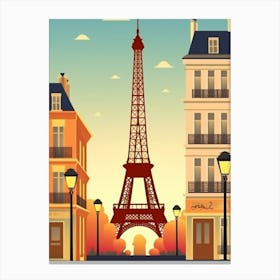 Paris City Background Canvas Print