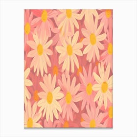 Daisy Pattern Canvas Print