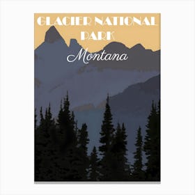 Glacier National Park Montana Canvas Print