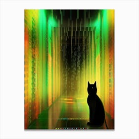 matrix cat 1 Canvas Print