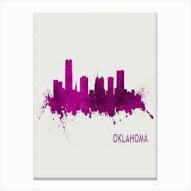 Oklahoma City Oklahoma City Purple Canvas Print