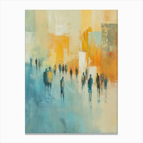 People Walking In The City 1 Canvas Print