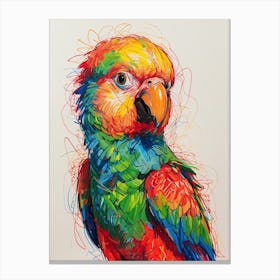 Colorful Parrot 4 Canvas Print