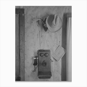 Detail Of Interior Of Home Of Rehabilitation Borrower In Kimble County, Texas By Russell Lee Canvas Print