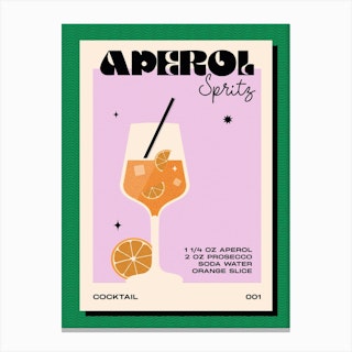 Aperol Cocktail Canvas Print