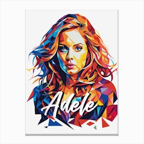 Adele in WPAP Pop Art Canvas Print