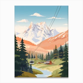 Austria 1 Travel Illustration Canvas Print