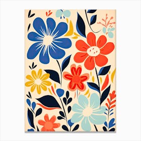 Chromatic Petals; Matisse Style Canvas Print